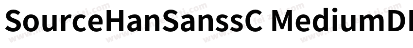 SourceHanSanssC MediumDINPro字体转换